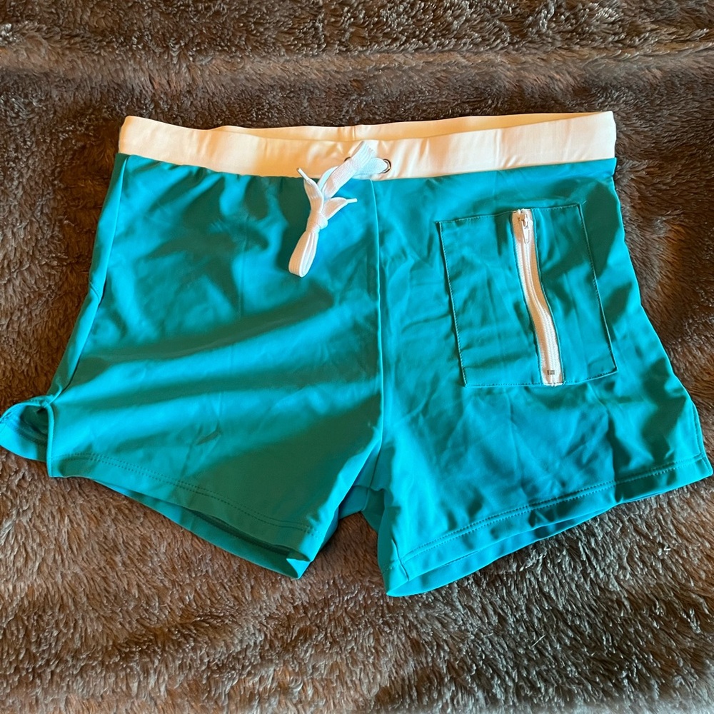 NWOT Coofandy Mens Swim Trunks Swimwear Bathing Swim Brief Square LegBoard SizeM - Picture 8 of 9
